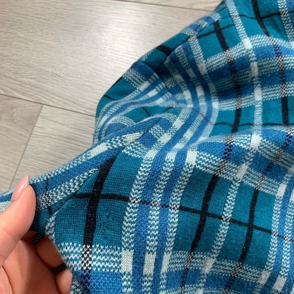 Knitz For Love & Lemons Green Grandpa’s Plaid Cardigan - Picture 9 of 12